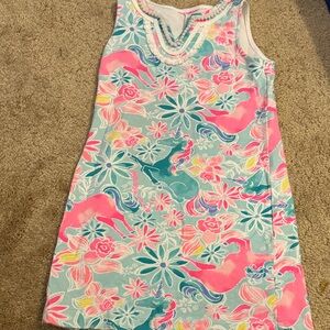 Lilly Pulitzer Pink and Blue Kids Dress